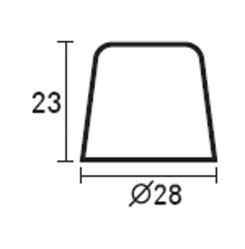 Batente limitador de porta - BORRACHA